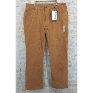 NWT STIO Rivet Cord Corduroy Pants Dusty Leather Men's 38R x 32 Organic Cotton